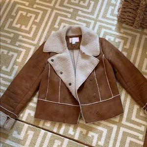 Shearling tan jacket size small